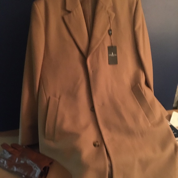London fog men’s wool trenchcoat - Picture 2 of 5